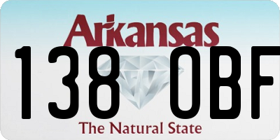 AR license plate 138OBF