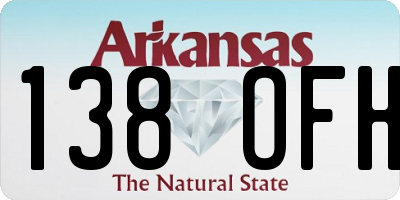 AR license plate 138OFH