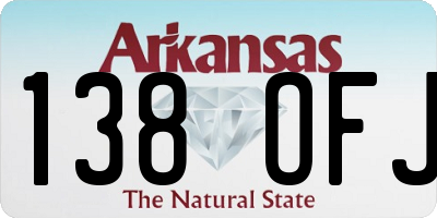 AR license plate 138OFJ