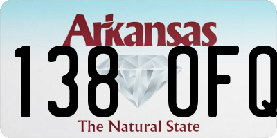 AR license plate 138OFQ