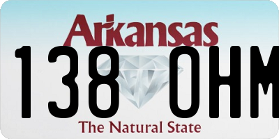 AR license plate 138OHM