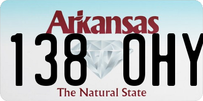 AR license plate 138OHY