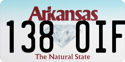 AR license plate 138OIF