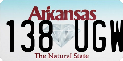 AR license plate 138UGW