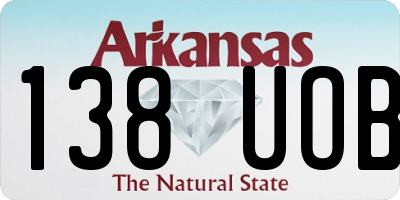 AR license plate 138UOB