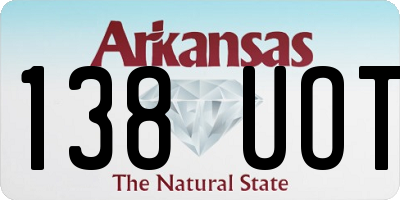 AR license plate 138UOT