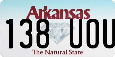 AR license plate 138UOU