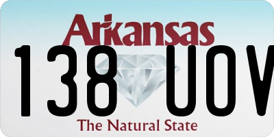 AR license plate 138UOV