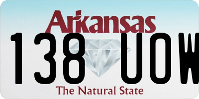 AR license plate 138UOW