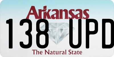 AR license plate 138UPD