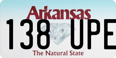 AR license plate 138UPE