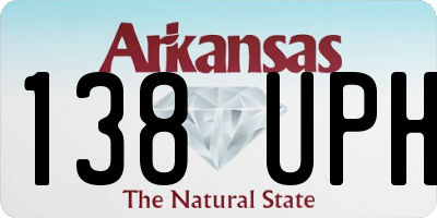 AR license plate 138UPH