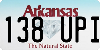 AR license plate 138UPI