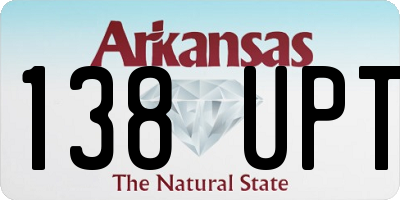 AR license plate 138UPT