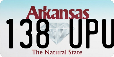 AR license plate 138UPU