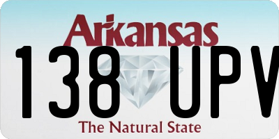 AR license plate 138UPV
