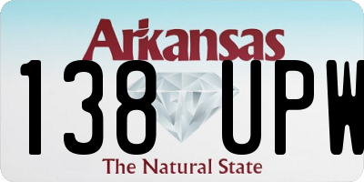 AR license plate 138UPW