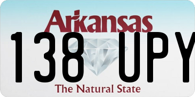 AR license plate 138UPY
