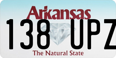 AR license plate 138UPZ