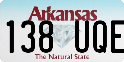 AR license plate 138UQE