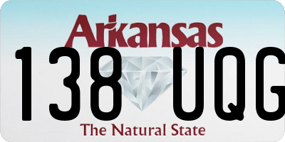AR license plate 138UQG