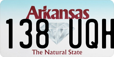 AR license plate 138UQH