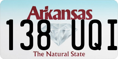 AR license plate 138UQI