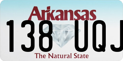AR license plate 138UQJ