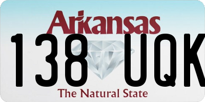 AR license plate 138UQK