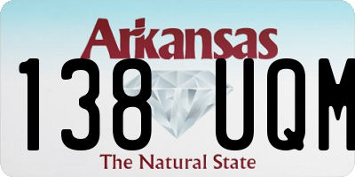 AR license plate 138UQM
