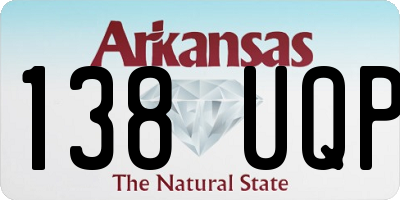 AR license plate 138UQP