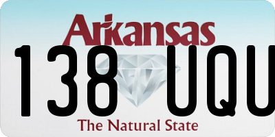 AR license plate 138UQU