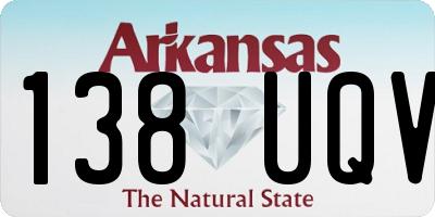 AR license plate 138UQV