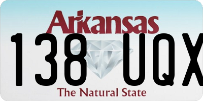 AR license plate 138UQX