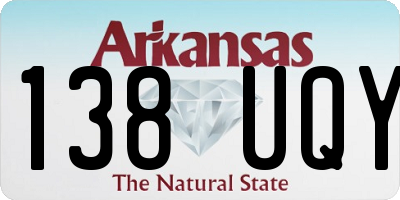 AR license plate 138UQY