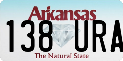 AR license plate 138URA
