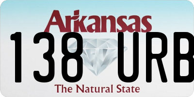 AR license plate 138URB