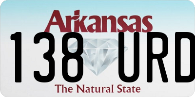 AR license plate 138URD
