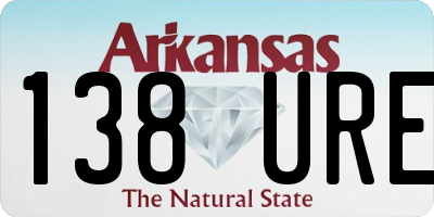AR license plate 138URE