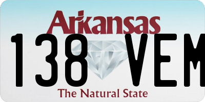 AR license plate 138VEM