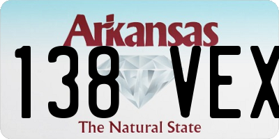 AR license plate 138VEX