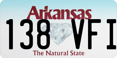 AR license plate 138VFI