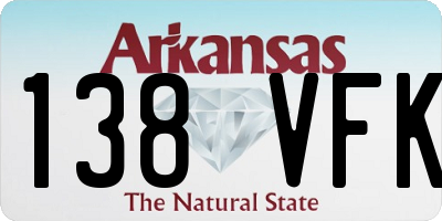 AR license plate 138VFK