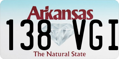 AR license plate 138VGI