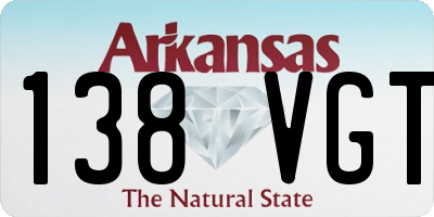 AR license plate 138VGT