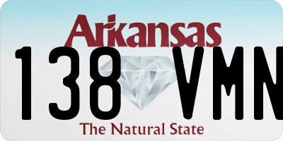 AR license plate 138VMN