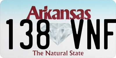 AR license plate 138VNF