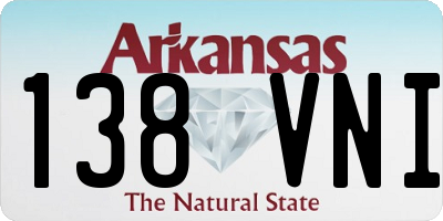 AR license plate 138VNI