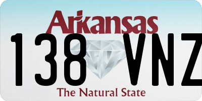 AR license plate 138VNZ
