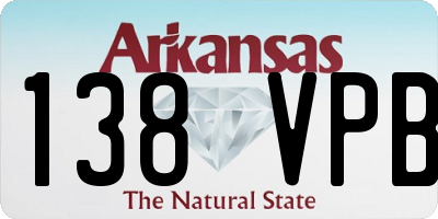 AR license plate 138VPB